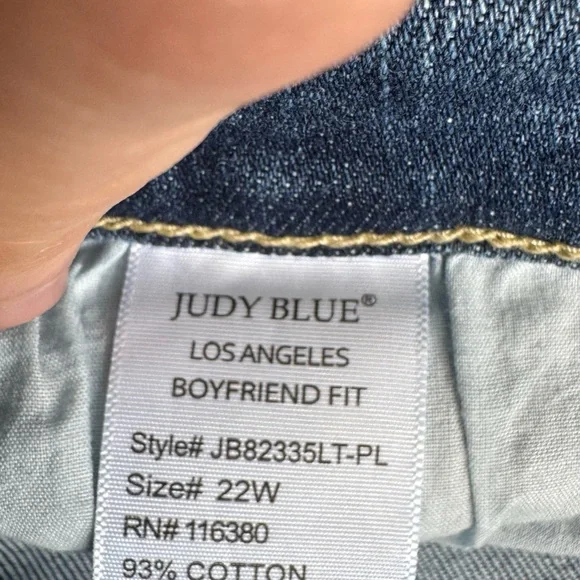 Judy Blue Woman’s Light Blue Denim Skinny Blue Jeans Plus size 22 W - Picture 6 of 7